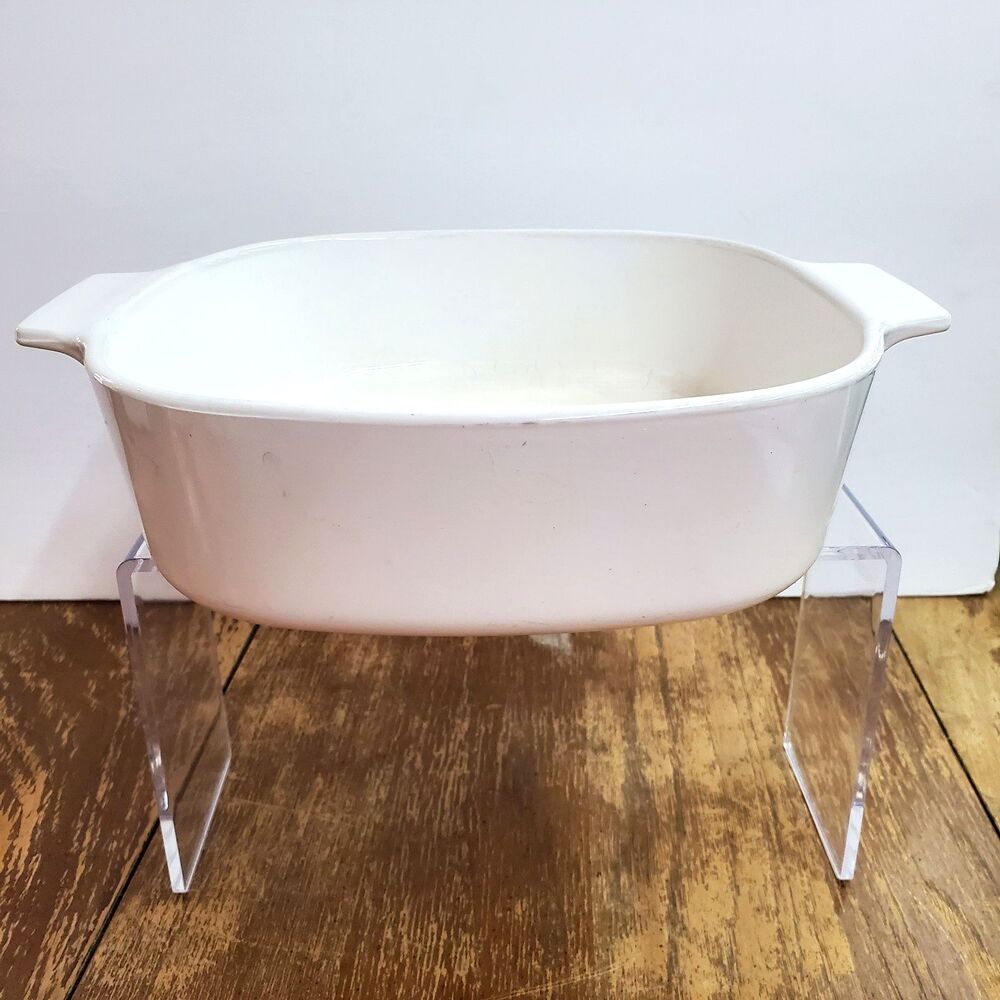 VINTAGE Corning Ware Just White 2L 2 Liter Casserole Dish A-2-B Pyroceram